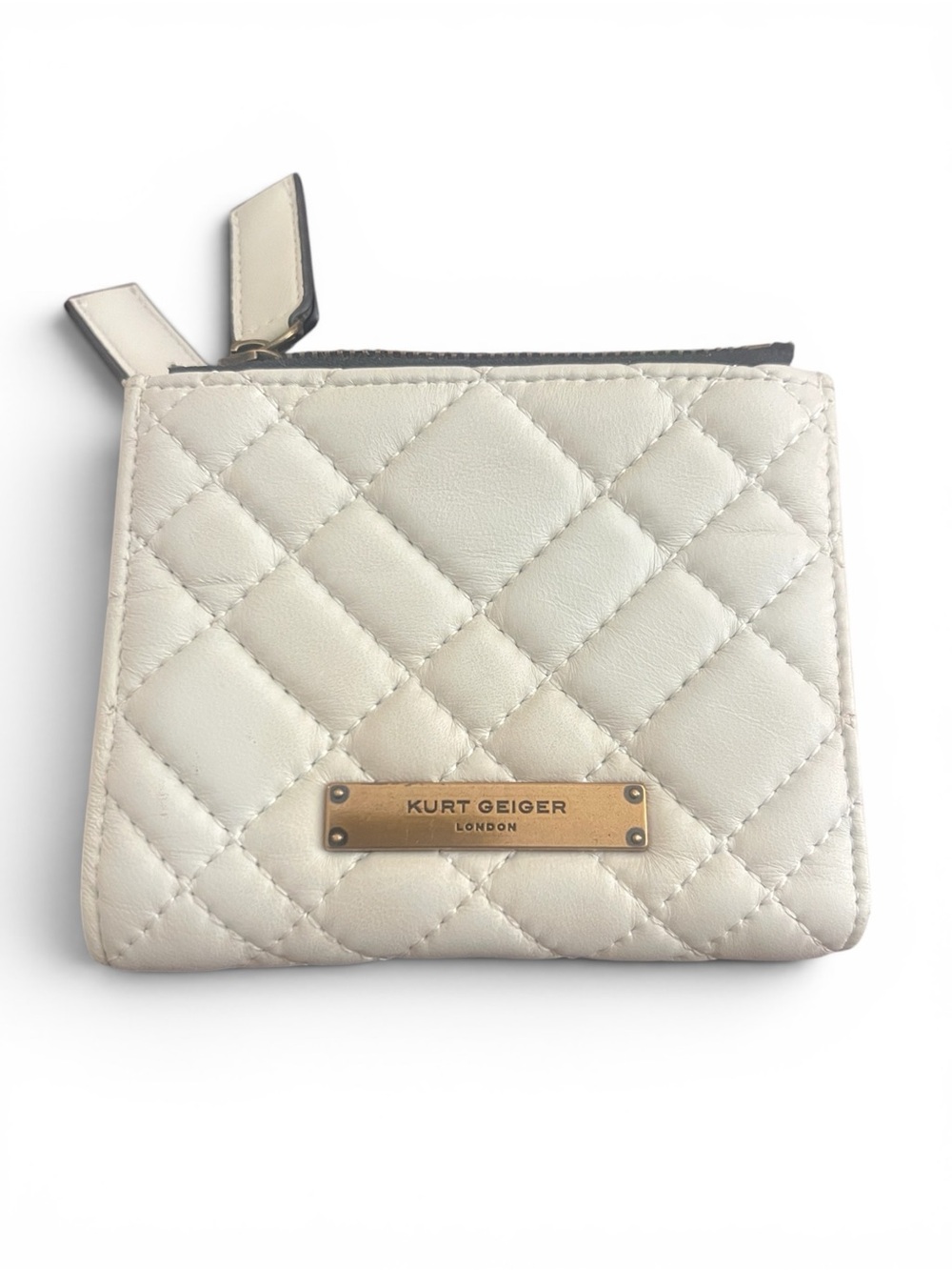 Kurt Geiger London Diamond Quilted Leather Dual Bifold Wallet
